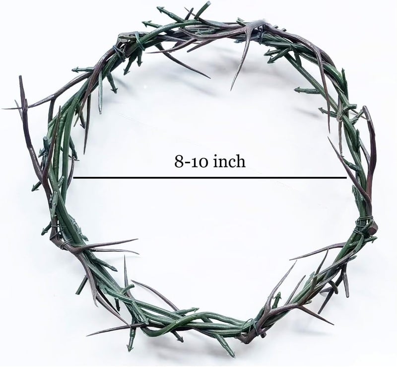 Rooherd 3 with iron nails jesus Crucifixion Flat Head Nail Christian Sunday School props crown of thorns - Image 3